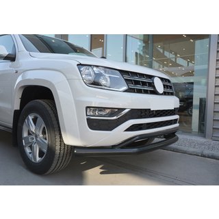 Priekšējais dubultais aizsargstienis Vegas 2016-2021 (melns) Volkswagen Amarok 2010–2022 foto 1
