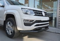 Volkswagen Amarok 2010–2022 Priekšējais dubultais aizsargstienis Vegas 2016-2021 (melns) foto 1
