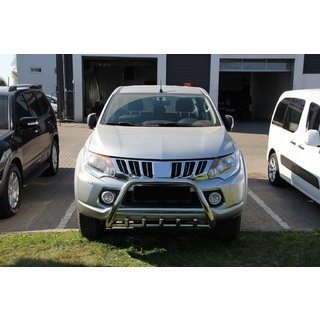 Priekšējais bullbar WT003 (nerūsējošais tērauds) foto 2