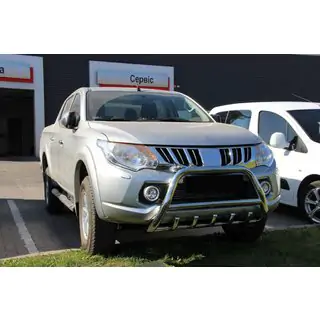 Priekšējais bullbar WT003 (nerūsējošais tērauds) foto 4