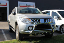 Mitsubishi L200 2015–2024 Priekšējais bullbar WT003 (nerūsējošais tērauds) foto 4
