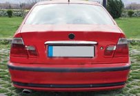 BMW 3. sērija E46 1998–2006 Hromēta līste virs numura zīmes foto 1