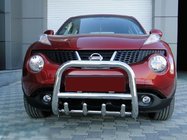 Nissan Juke 2010–2019 Priekšējais aizsargstienis (bullbar) QT006 (nerūsējošais tērauds) foto 1