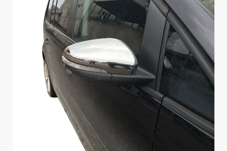 Volkswagen Touran 2010–2015 Spoguļu uzlikas (2 gab., nerūsējošais tērauds) OmsaLine – itāļu nerūsējošais tērauds Image