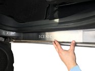 Renault Scenic/Grand 2009–2016 Sliekšņu uzlikas Nataniko (4 gab., nerūsējošais tērauds) Standarta - Lohmann līmlente, 0,5 mm foto 1