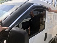 Opel Combo 2012–2018 Logu vēja deflektori ar hromētu līsti (4 gab., Niken) foto 3