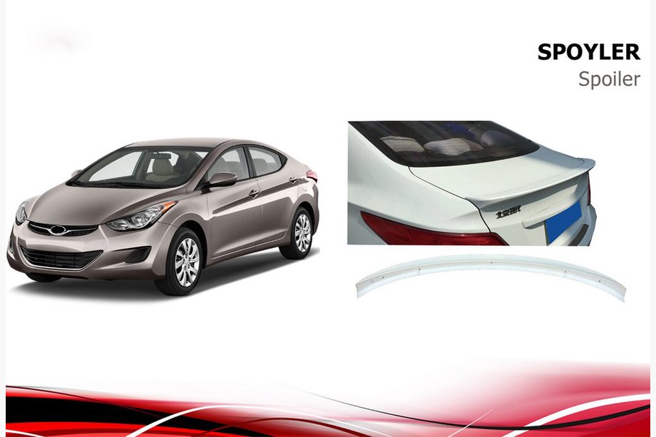 Hyundai Accent 2011–2017 Spoileris Niken V1 (paredzēts krāsošanai) Image