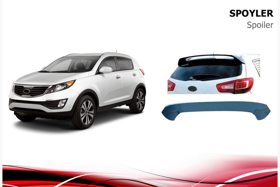 Kia Sportage 2010–2015 Spoileris Niken (krāsošanai) Image