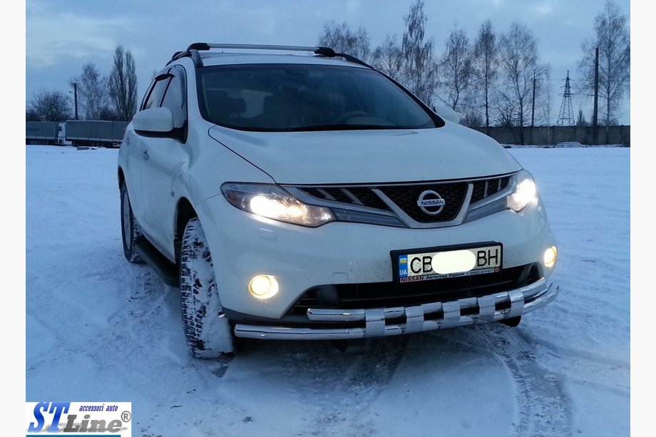Nissan Murano 2008–2014 Priekšējais aizsargstienis ST015 (nerūsējošais tērauds) Foto 2