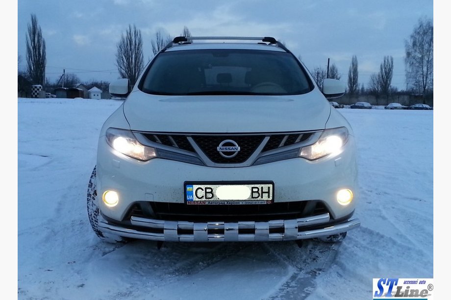 Nissan Murano 2008–2014 Priekšējais aizsargstienis ST015 (nerūsējošais tērauds) Foto 3