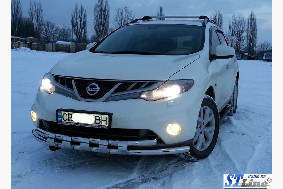 Nissan Murano 2008–2014 Priekšējais aizsargstienis ST015 (nerūsējošais tērauds) Foto 4