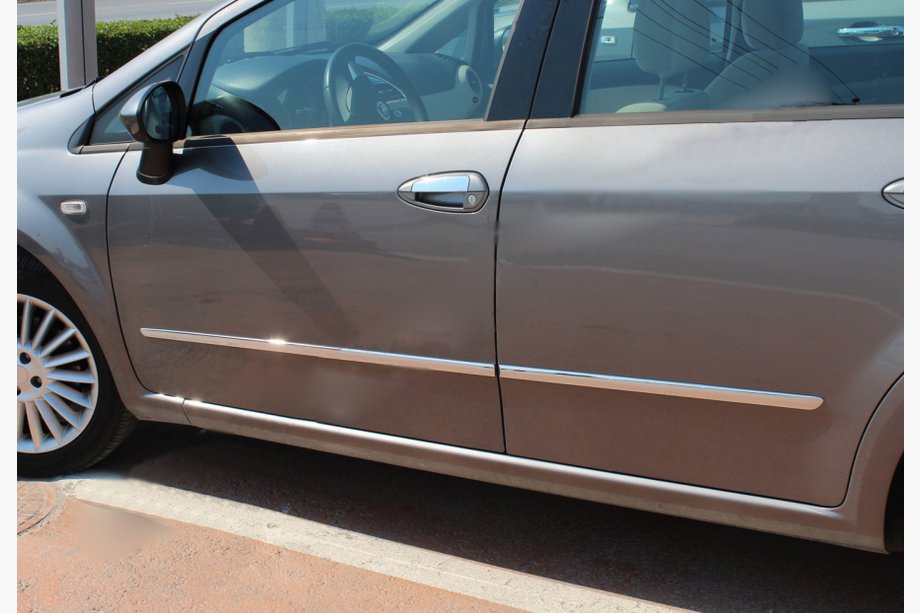 Fiat Linea 2006–2018 Durvju moldingi (4 gab., nerūsējošā tērauda) Image