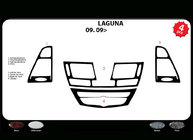 Renault Laguna 2007–2015 Instrumentu paneļa uzlikas (Meric, Turcija) Alumīnijs foto 3