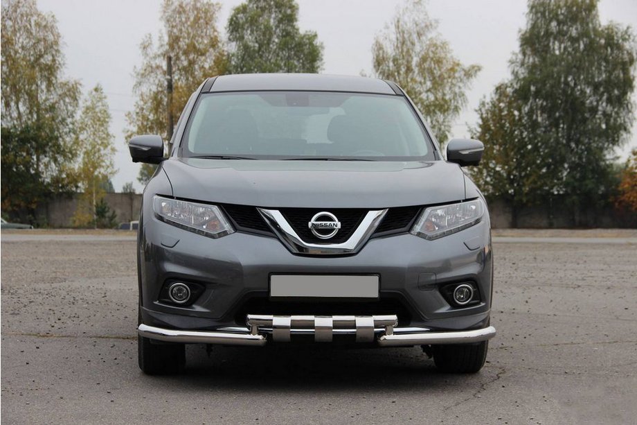 Nissan X-trail T32/Rogue 2014–2021 Priekšējais aizsargstienis ST009-15 (nerūsējošais tērauds) Image