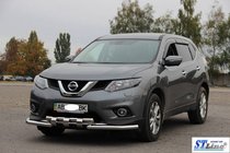 Nissan X-trail T32/Rogue 2014–2021 Priekšējais aizsargstienis ST009-15 (nerūsējošais tērauds) foto 2