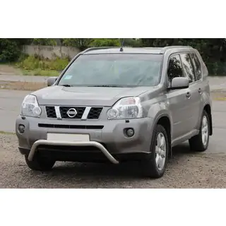 Priekšējais aizsargstienis WT007 (nerūsējošais tērauds) Nissan X-trail T31 2007–2014 foto 1