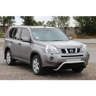 Priekšējais aizsargstienis WT007 (nerūsējošais tērauds) Nissan X-trail T31 2007–2014 foto 3