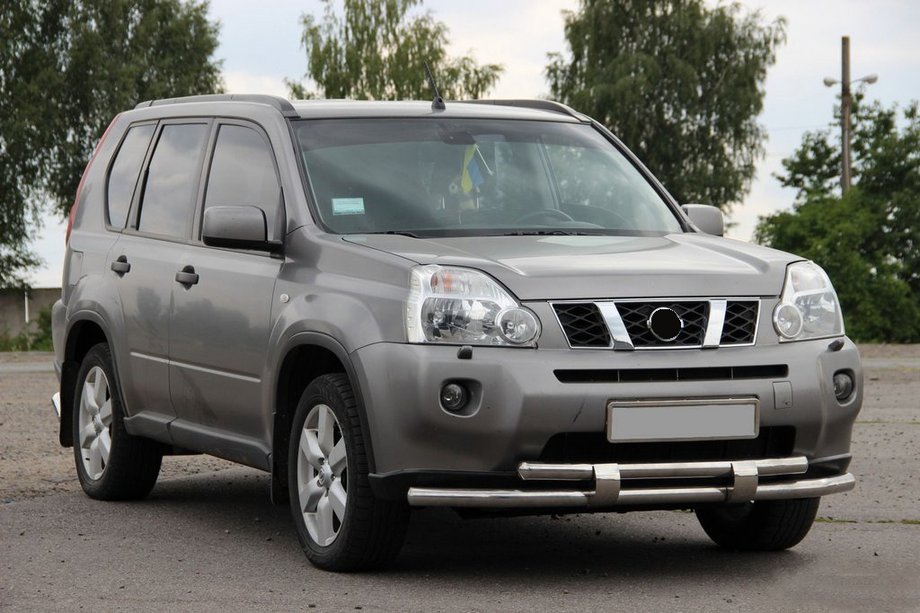 Nissan X-trail T31 2007–2014 Priekšējais aizsargstienis ST015/2 (nerūsējošais tērauds) Image