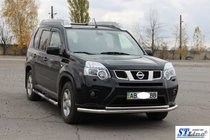 Nissan X-trail T31 2007–2014 Priekšējais aizsargstienis ST014 (nerūsējošais tērauds) foto 2