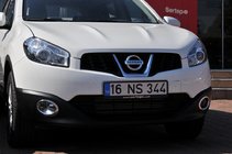 Nissan Qashqai 2010–2014 Miglas lukturu apmales ar iedobi (2 gab., plastmasa) foto 9