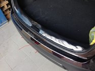 Nissan Qashqai 2007–2010 Aizmugurējā bampera uzlika ar gumijas ieliktņiem (nerūsējošais tērauds) foto 2