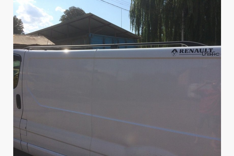 Nissan Primastar 2002–2014 Melni jumta reliņi Īsā bāze, metāla kājas Foto 8