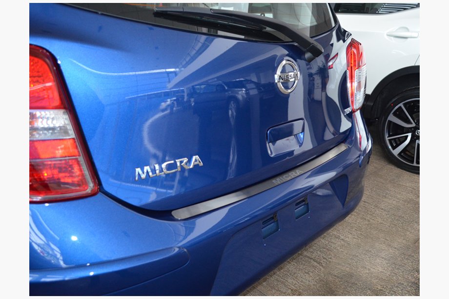 Nissan Micra K13 2011–2016 Natanika aizmugurējā bufera aizsarguzlika (nerūsējošais tērauds) Image