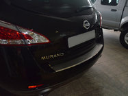 Nissan Murano 2008–2014 Aizmugurējā bampera uzlika ar ieloci Nataniko (nerūsējošais tērauds) foto 1
