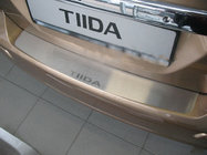 Nissan Tiida 2004–2011 Aizmugurējā bampera uzlika Nataniko (nerūsējošais tērauds) Sedans foto 1
