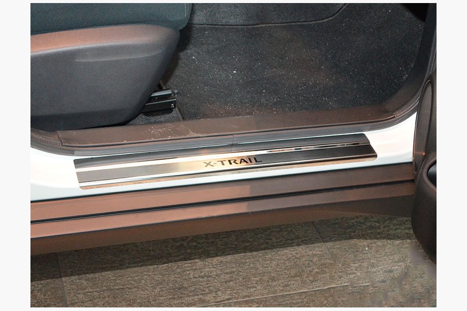 Nissan X-trail T32/Rogue 2014–2021 Sliekšņu uzlikas Nataniko (4 gab., nerūsējošais tērauds) Premium - 3M līmlente, 0,8 mm Image
