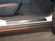 Nissan X-trail T32/Rogue 2014–2021 Sliekšņu uzlikas Nataniko (4 gab., nerūsējošais tērauds) Premium - 3M līmlente, 0,8 mm foto 1