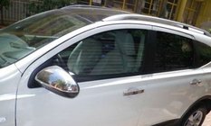 Nissan Qashqai 2007–2010 Spoguļu uzlikas (Omsa, 2 gab., nerūsējošais tērauds) foto 1