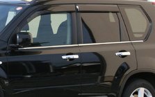 Nissan X-trail T31 2007–2014 Ārējās logu apdares līstes (nerūsējošais tērauds) Carmos - turku teras foto 1