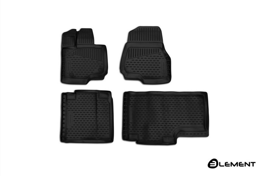 Ford F-150 2014–2021 3D gumijas salona paklājiņi (4 gab., Novline) Supercab (ext. cab) Image