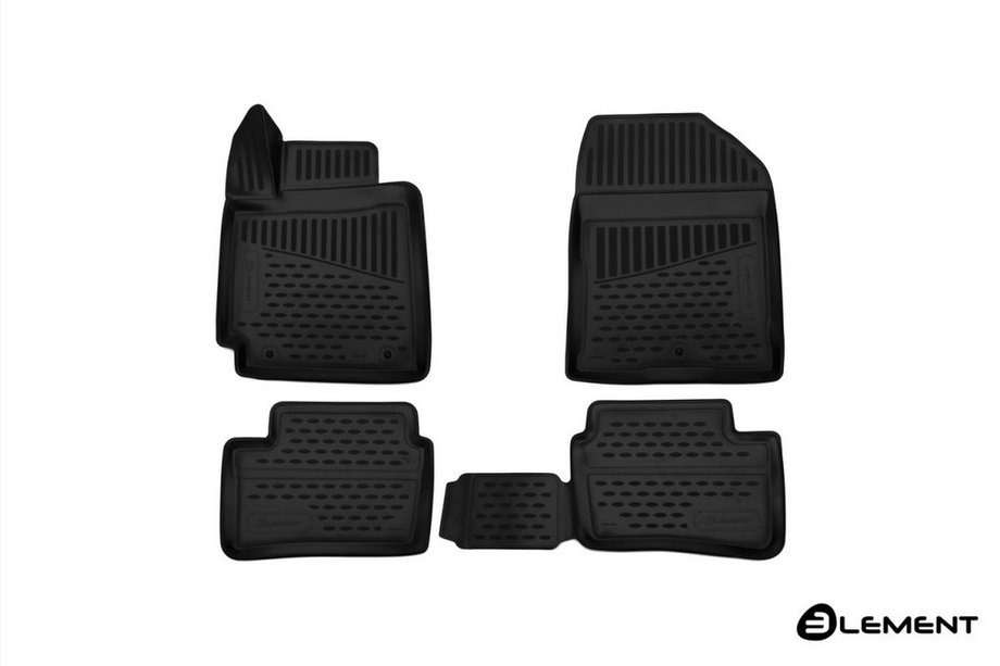 Kia Picanto 2016– 3D gumijas salona paklājiņi (4 gab., Novline) HB Image