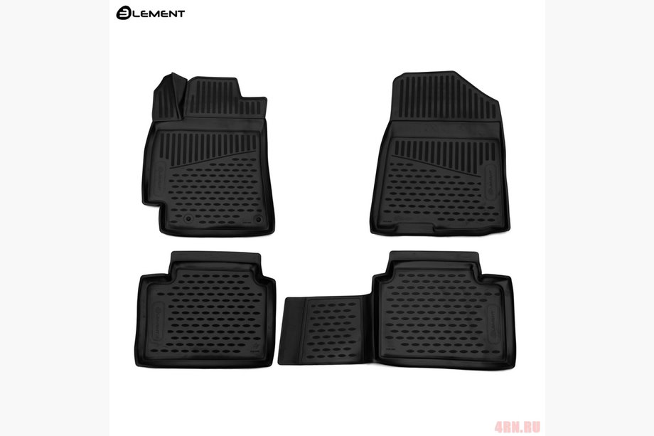 Kia Cerato 3 2013–2018 (2018↗) 3D gumijas salona paklāji (4 gab., Novline) Image