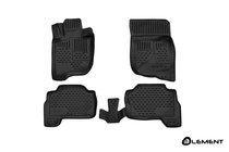 Mitsubishi Pajero Sport 2015– 3D gumijas salona paklājiņi (4 gab., Novline) foto 1