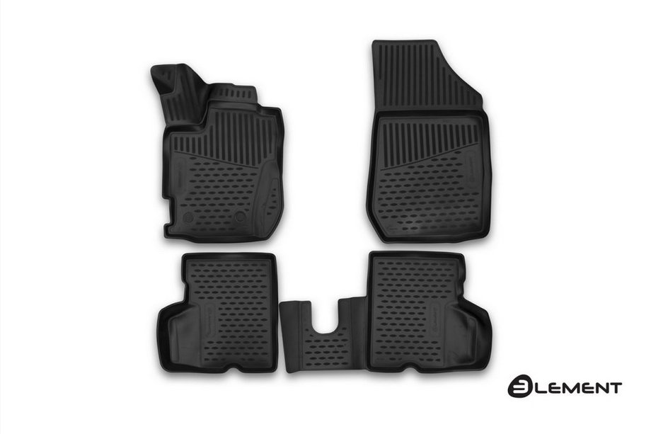 Renault Captur 2013–2019 3D gumijas salona paklājiņi (4 gab., Novline) Foto 1