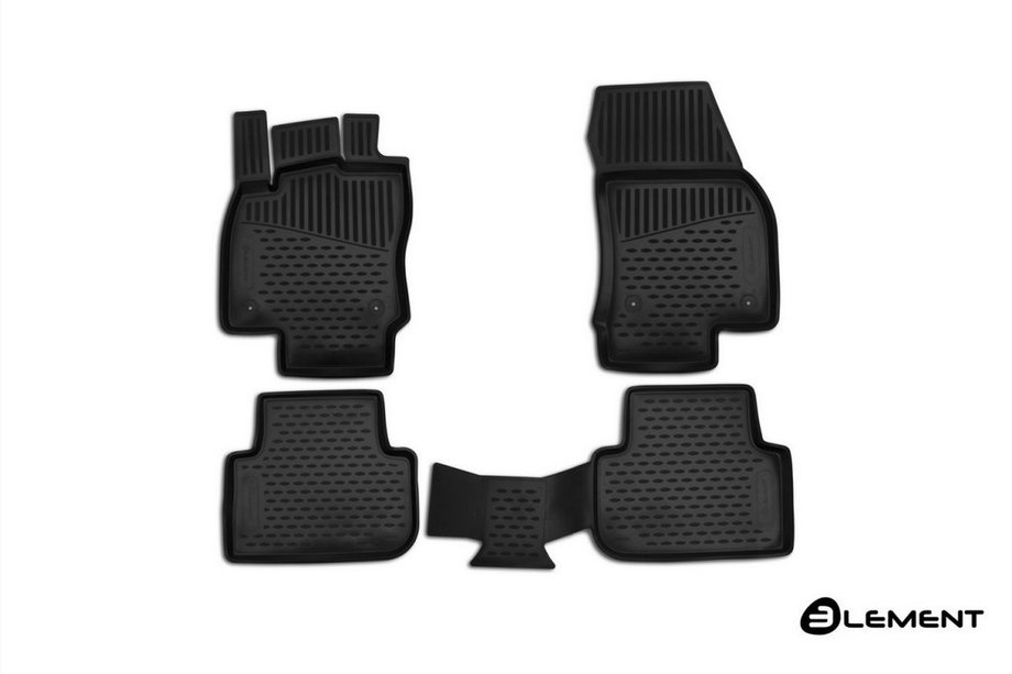 Volkswagen Tiguan 2016–2023 Gumijas salona paklājiņi (4 gab., Novline) 5D (īsā virsbūve) Image