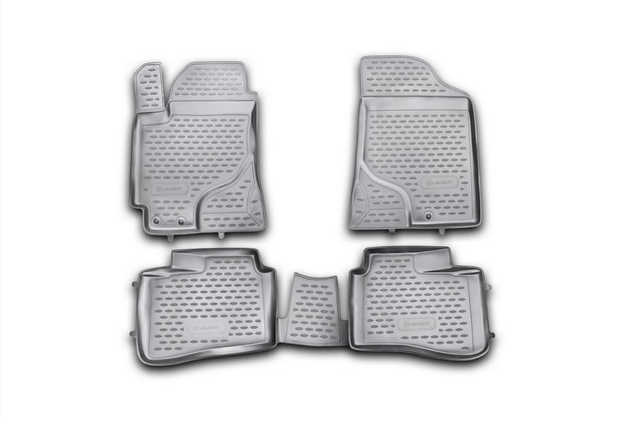 Kia Cerato 2 2010–2013 Gumijas salona paklājiņi (4 gab., Novline) Image
