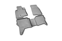 Mitsubishi Pajero Wagon IV 2006–2021 Gumijas salona paklājiņi (4 gab., Novline) 3D foto 1