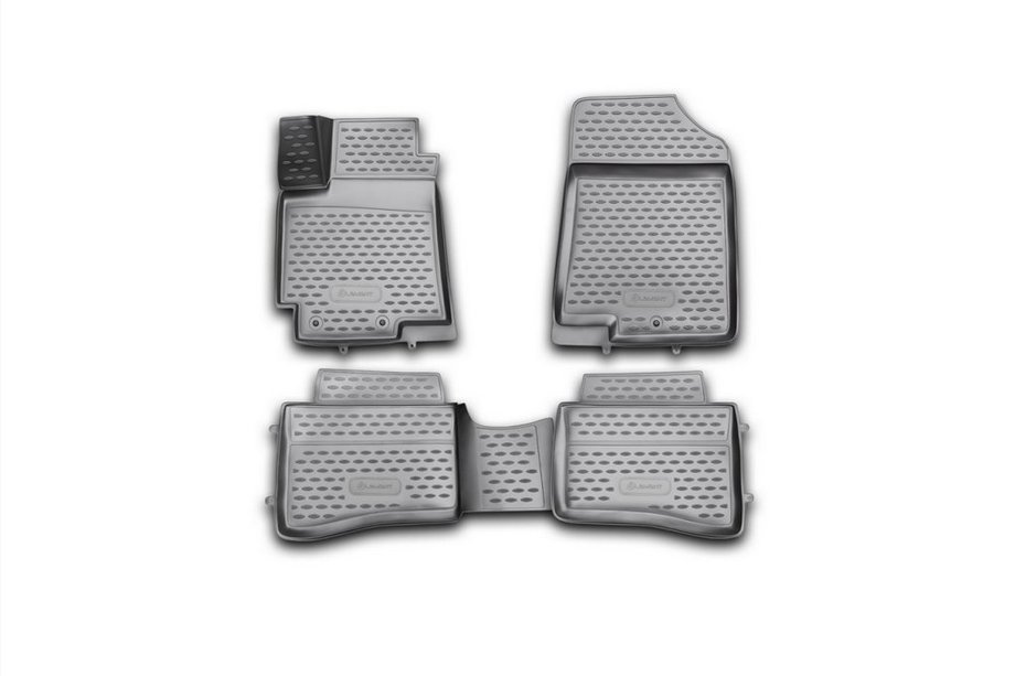 Kia Rio 2012–2017 Gumijas 3D salona paklājiņi (4 gab., Novline) (UB) Image
