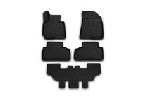 Kia Carens 2012– 3D gumijas salona paklājiņi (5 gab., Novline) 7 vietām foto 1