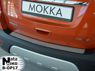 Opel Mokka 2012–2021 Aizmugurējā bufera uzlika Nataniko (2012-2016, nerūsējošais tērauds) foto 1