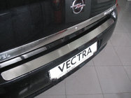 Opel Vectra C 2002–2008 Natanika aizmugurējā bufera aizsarguzlika (nerūsējošais tērauds) Sedans foto 1