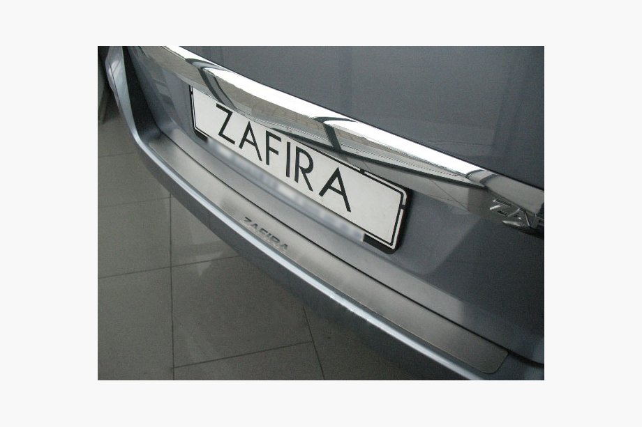 Opel Zafira B 2005–2011 Natanika aizmugurējā bufera aizsarguzlika (nerūsējošais tērauds) Image
