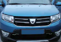 Dacia Logan MCV 2013–2020 Radiatora restes uzlikas (4 gab., nerūsējošais tērauds) foto 1