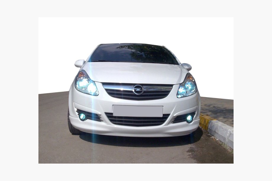 Opel Corsa D 2007–2014 Priekšējā apakšējā spoilerlūpa (krāsošanai) Image