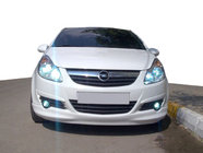 Opel Corsa D 2007–2014 Priekšējā apakšējā spoilerlūpa (krāsošanai) foto 1