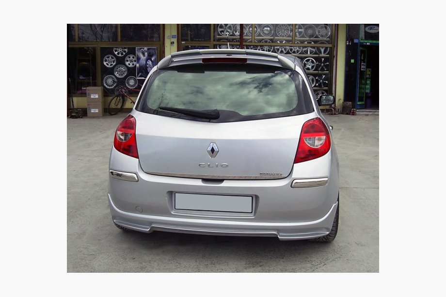 Renault Clio III 2005–2012 Aizmugurējā bufera uzlika V1 (krāsošanai) Image